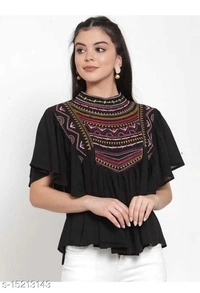 Feminine Women Tops - M