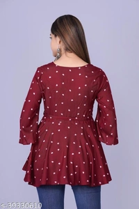 Gracefull Women Tops - Maroon, S