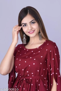 Gracefull Women Tops - Maroon, S