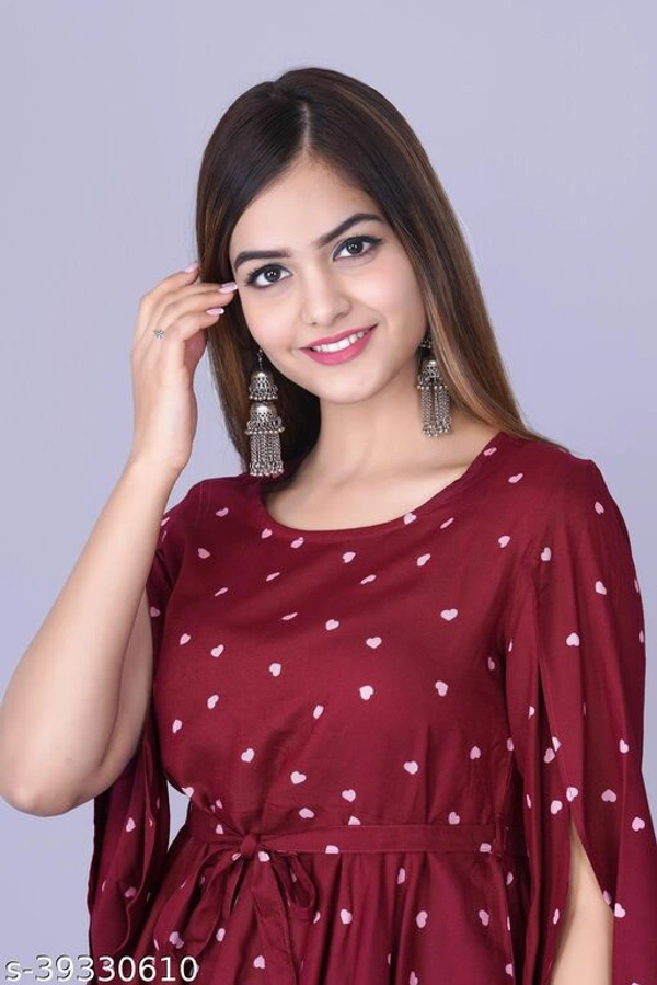 Gracefull Women Tops - Maroon, S