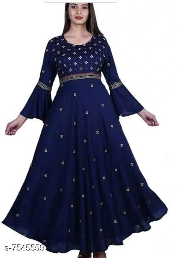 Long Anarkali Kurti - S