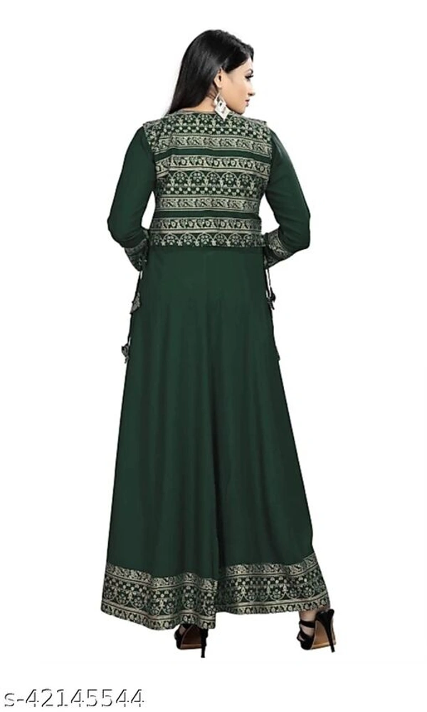 Women Kurti With Jacket - XL, XXL, Dark green