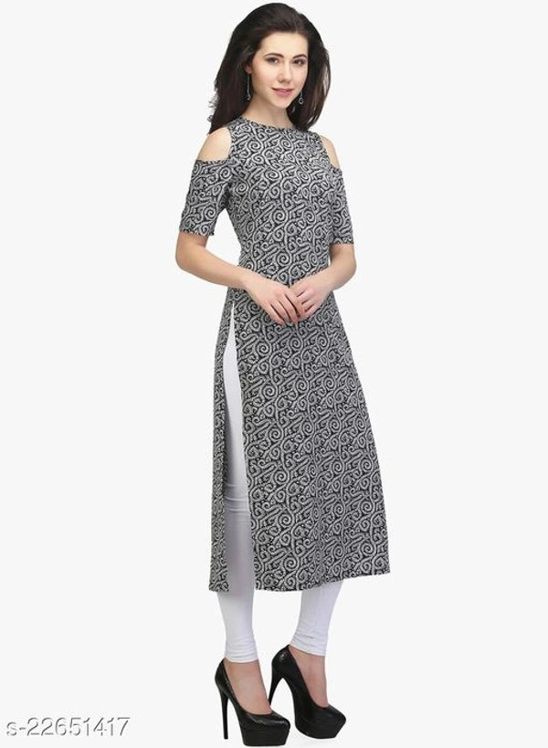 Women Crepe Kurti - S