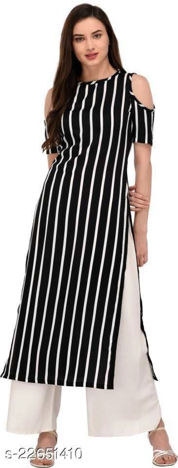 Stylish Straight Striped kurta - L