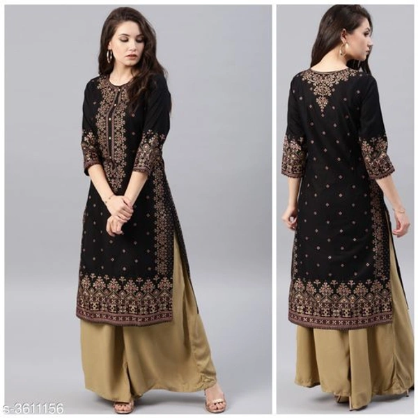 Long Kurti With Plazos - M