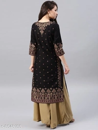 Long Kurti With Plazos - M