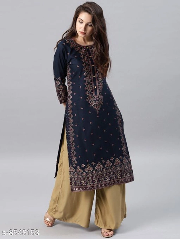 Long Kurti With Plazos - M