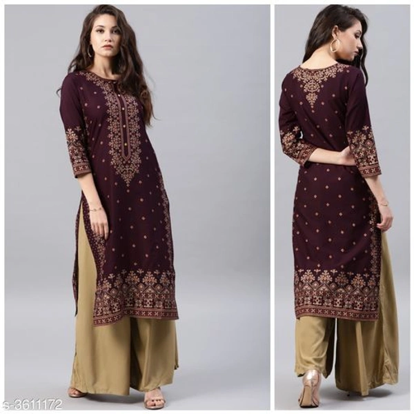 Long Kurti With Plazos - S