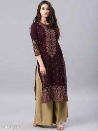 Long Kurti With Plazos - L