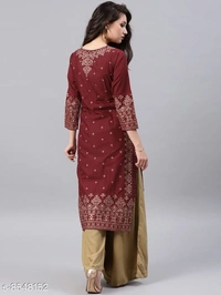 Long Kurti With Plazos - XL