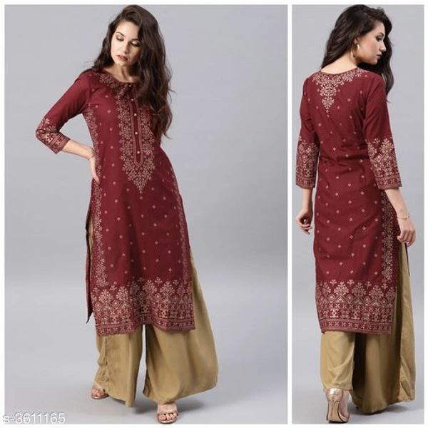 Long Kurti With Plazos - XXL