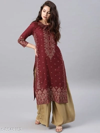 Long Kurti With Plazos - XXL