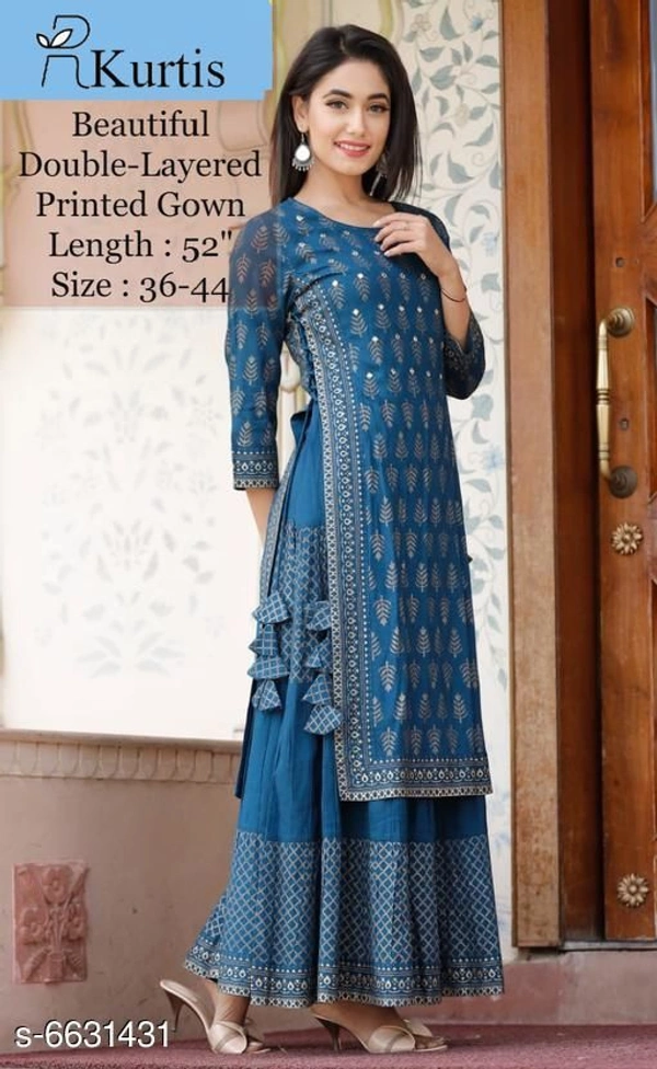 Trendy Drishya Women Kurti with Skirt - 3XL