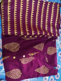 Banita Drishya Women Kurta Sets - S, Wine