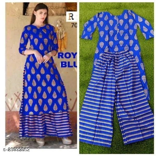 Banita Drishya Women Kurta Sets - XL, Royal Blue