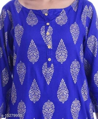 Banita Drishya Women Kurta Sets - XL, Royal Blue