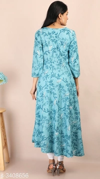 Women Long anarkali Kurti - M
