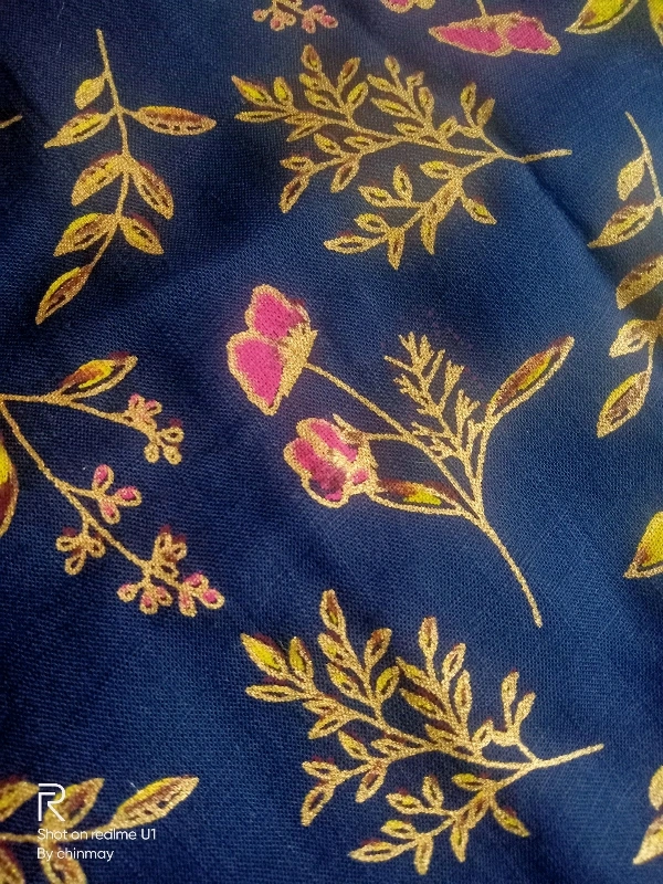 Women's Printed Rayon Kurti - M