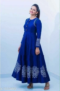 Women blue Kurti - S
