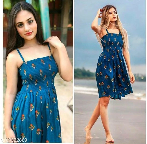 Western Style Smocking Dress - XL
