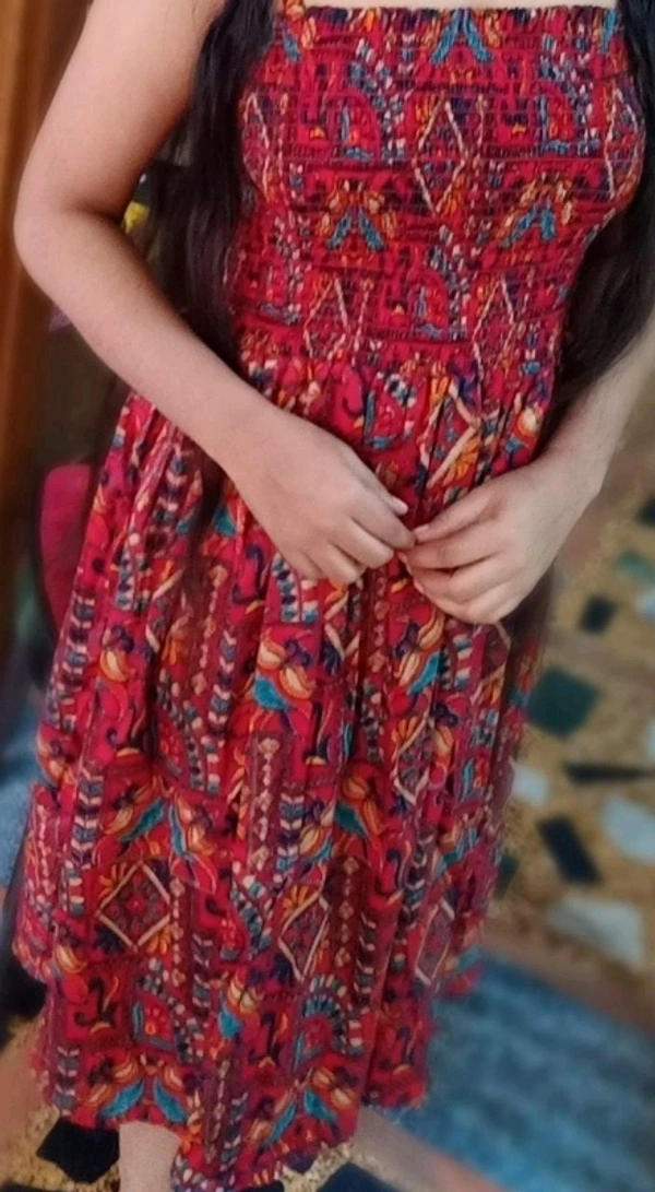 Western Style Smocking Dress - XXL