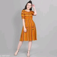 Women's Foil Printed Skater Dress - XXL