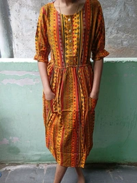 Women's Foil Printed Skater Dress - XXL