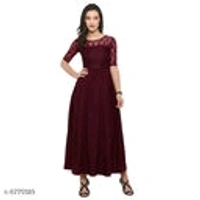 Crepe Womens Dresses - S