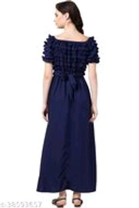 WESTERN WEAR SOLID DRESS - L
