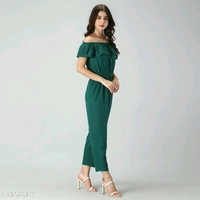Women Green Jumpsuits - L