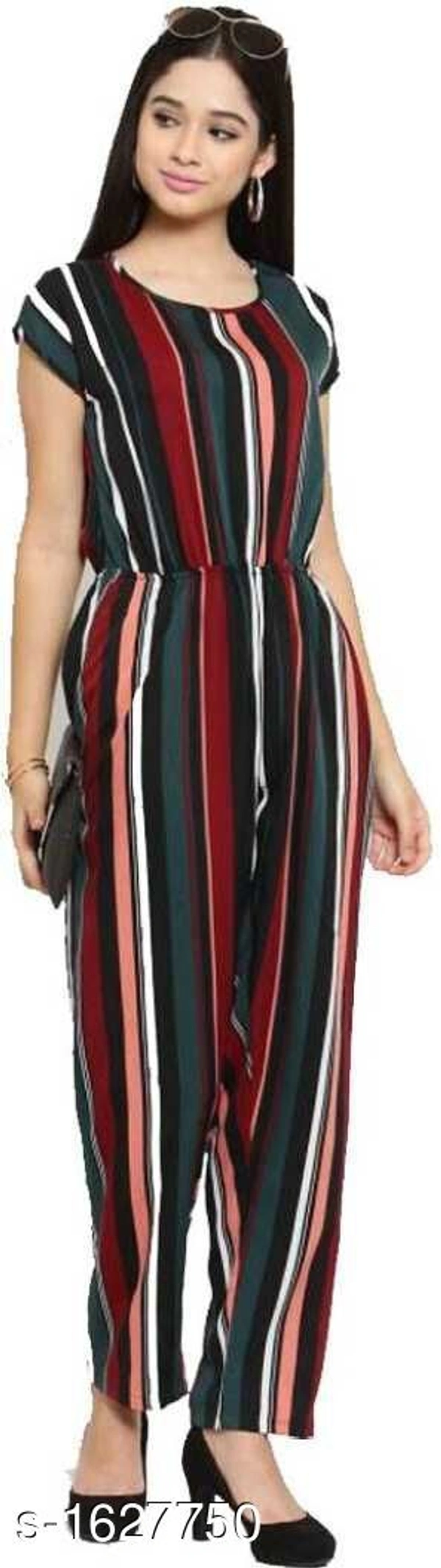 Elegant Crepe Jumpsuit - M