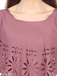 Women's Silk Crepe Round Neck Fit and Flare Maxi Dress - S, Different colours available