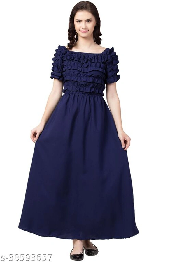 WESTERN WEAR SOLID DRESS - S