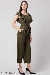 INSPIRE LIGHT GREEN SOLID Jumpsuit - M