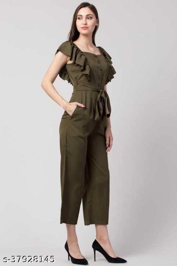 INSPIRE LIGHT GREEN SOLID Jumpsuit - M