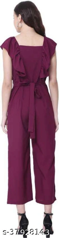 INSPIRE WINE SOLID JUMPSUIT - M
