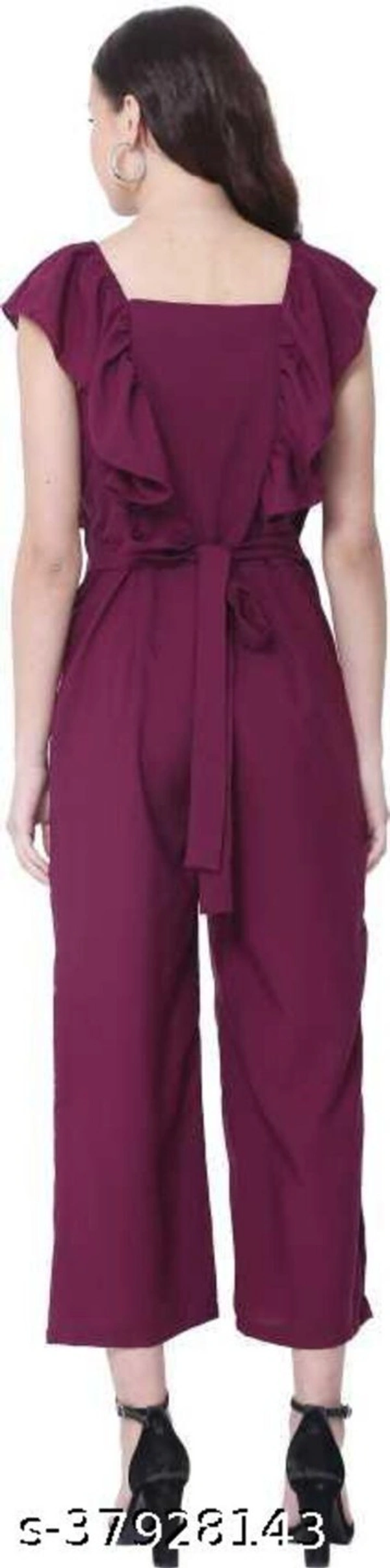 INSPIRE WINE SOLID JUMPSUIT - M