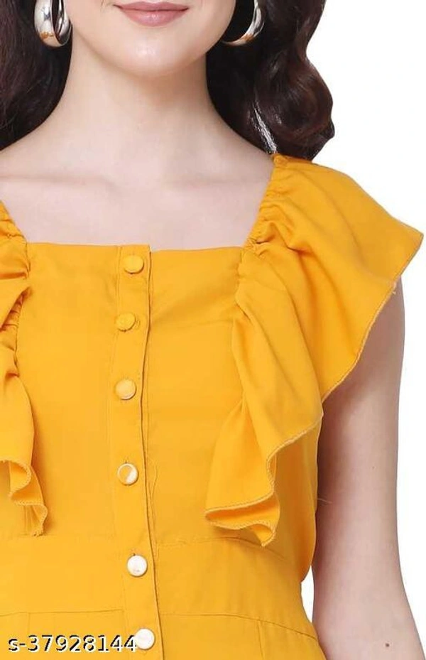 INSPIRE MUSTARD SOLID JUMPSUIT - S
