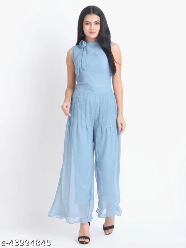 Women's Georgette Maxi Jumpsuit - XL