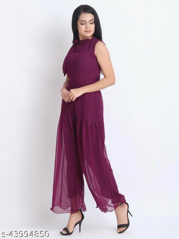 Women's Georgette Maxi Jumpsuit - XL