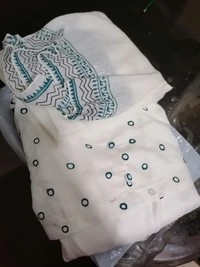  women dot print kurta With Duppata - L