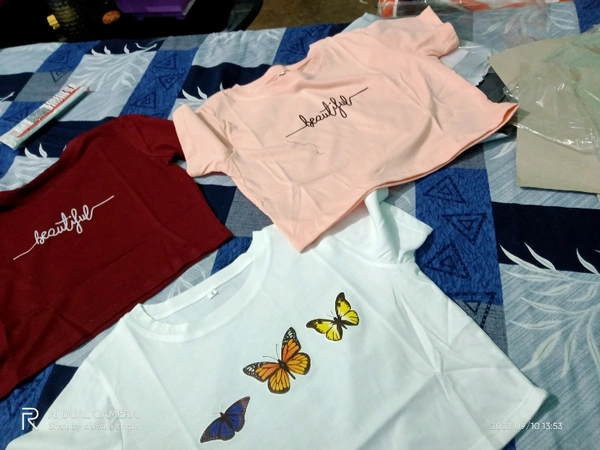 Classy Partywear Women Combo Tshirts  - S