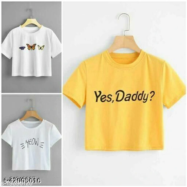 Classy Ravishing Women Combo Tshirts  - M