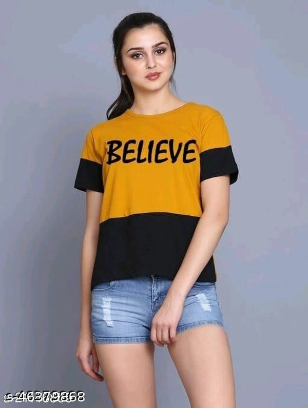 Pretty Feminine Women Tshirts  - S