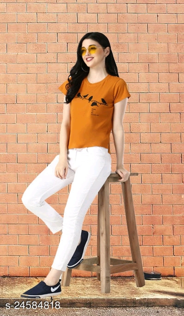Regular Lycra T-shirts - S