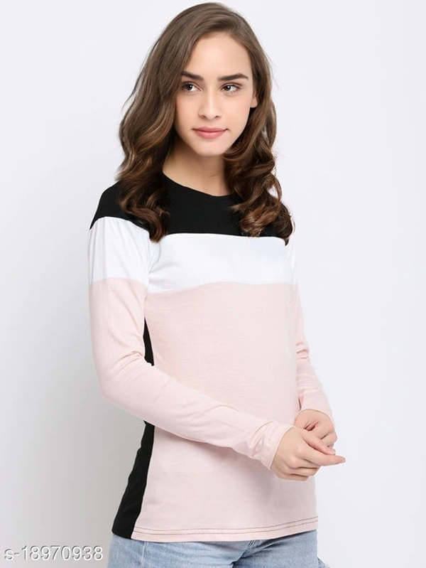 Color Block Full Sleeve T-shirt - XL