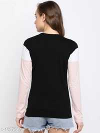 Color Block Full Sleeve T-shirt - XL