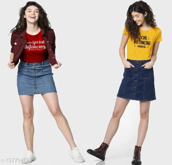 Pack of 2 Typography Conversation Tshirts - XXL