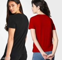 Pack of 2 Typography Conversation Tshirts - L