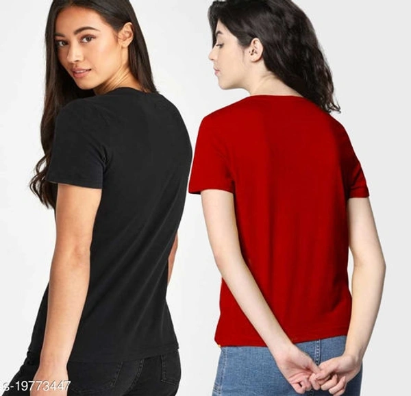 Pack of 2 Typography Conversation Tshirts - L